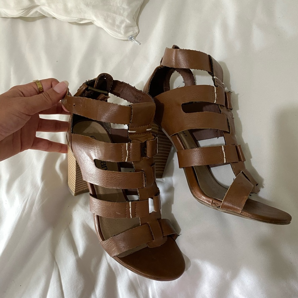 Strappy heels